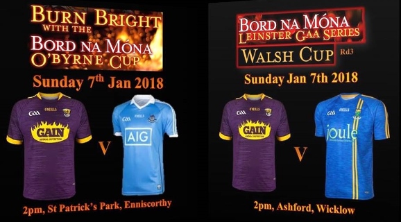 O’Byrne and Walsh Cup Action this weekend for Football & Hurlers