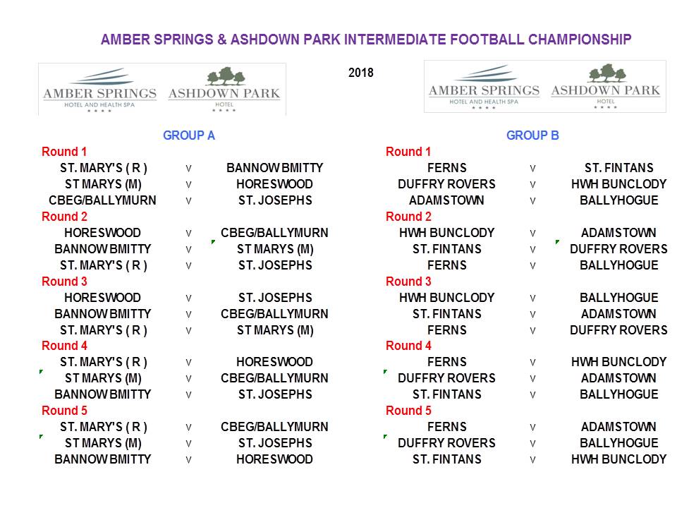 2 Ambersprings ashdown pk Intermediate Football Championship