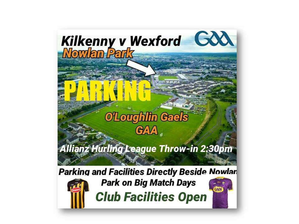 Important information for the Allianz Hurling League trip to Nowlan Park this Sunday