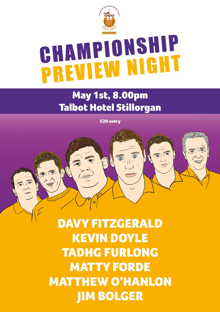 Wexford Supporters Dublin Branch Presents The Wexford GAA 2018 Season Championship preview night