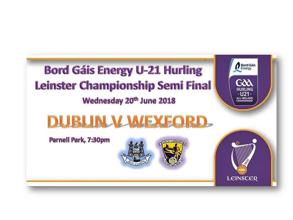 Wexford’s Bord Gáis Energy Leinster U-21 Hurling Championship campaign begins
