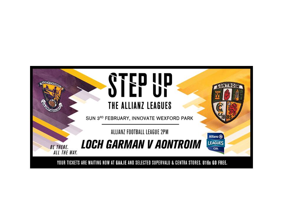 Wexford Footballers aim for 2nd round win when they will face Antrim at home this Sunday