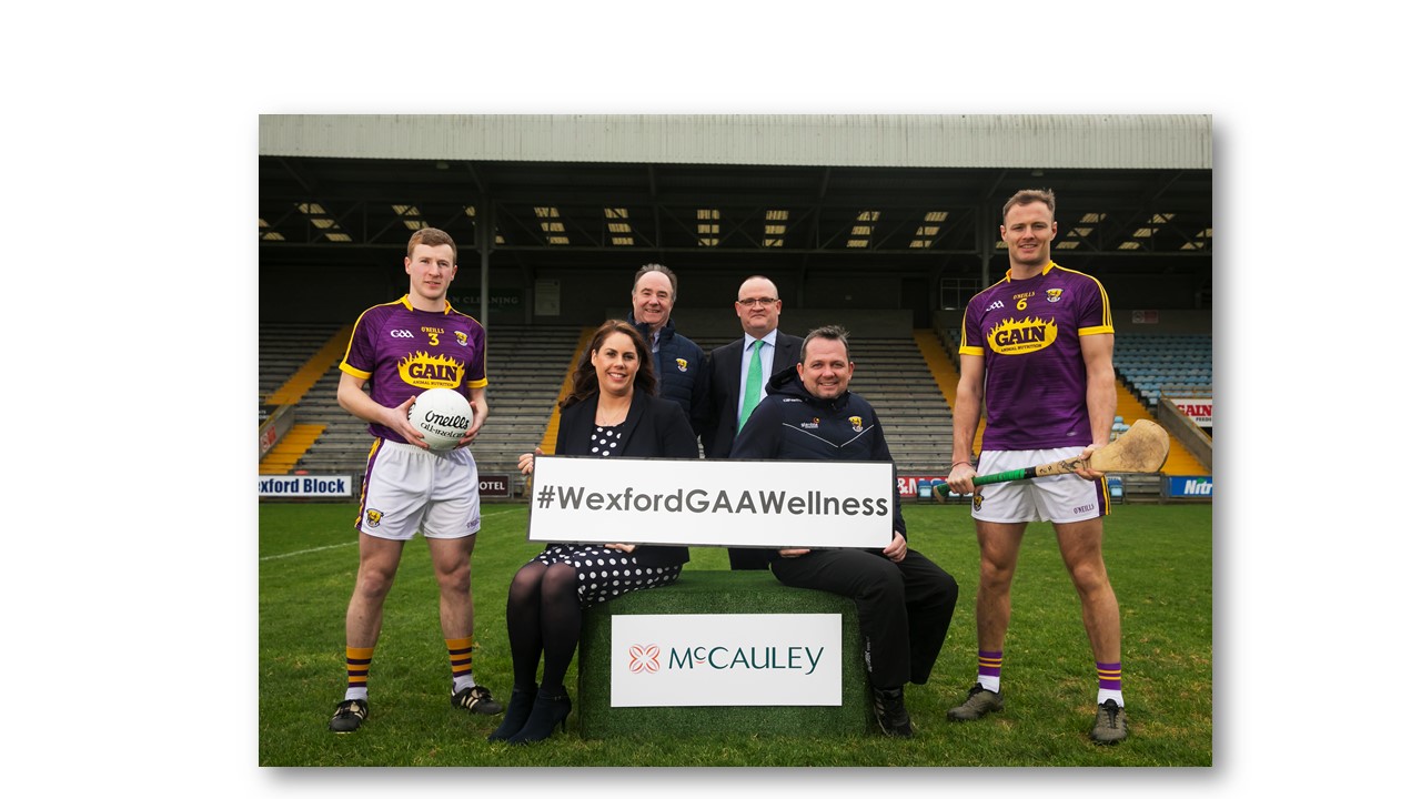 McCauley Health & Beauty Pharmacy announced as title sponsor for the Wexford GAA Wellness Programme