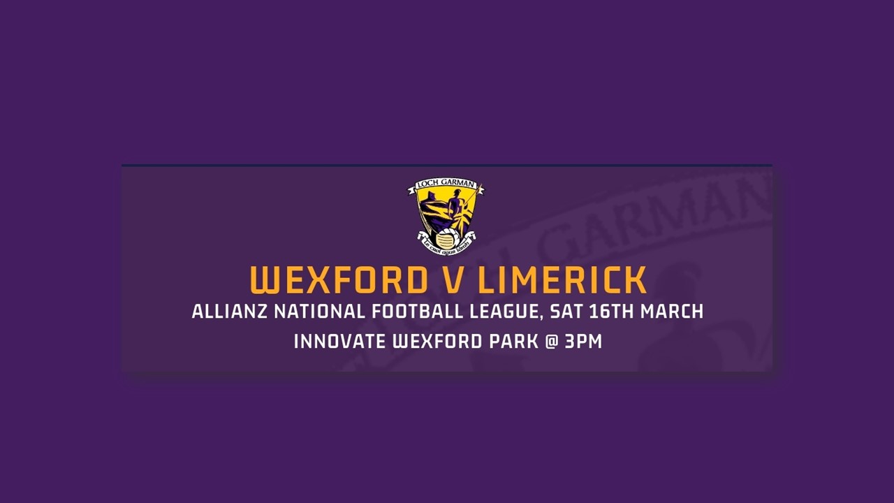 Wexford Senior Football line-Out to play Limerick