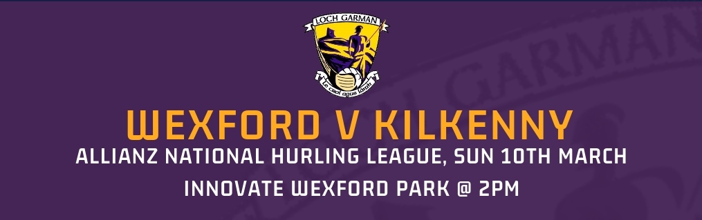 Wexford Team unchanged for Allianz 1A Hurling League Rd 5 Re-Fixture against Kilkenny