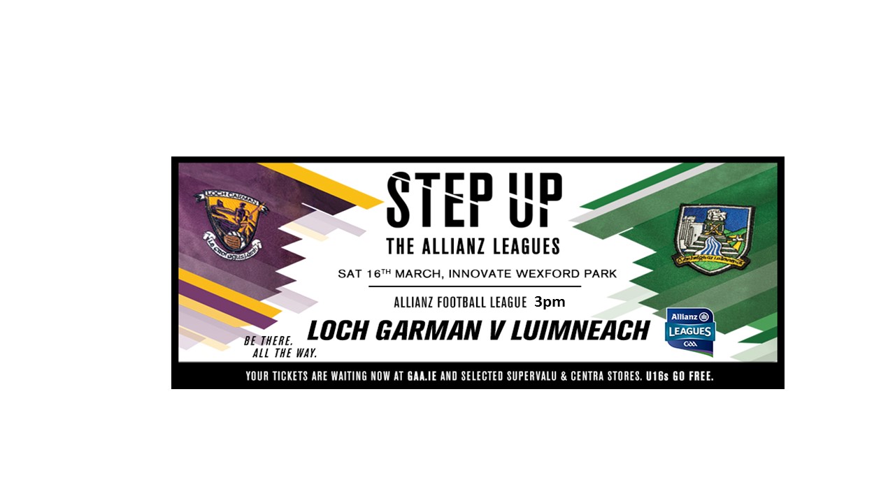 Wexford Footballers look to another positive display against Limerick this Saturday at home
