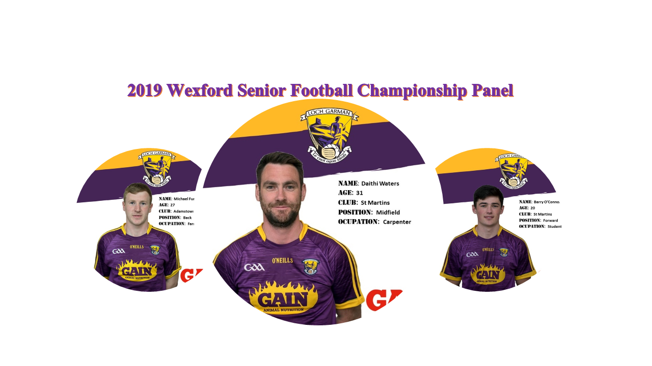 Meet Our Wexford Senior Football Panel who get their 2019 Leinster Senior Football Championship Campaign underway against Louth this weekend