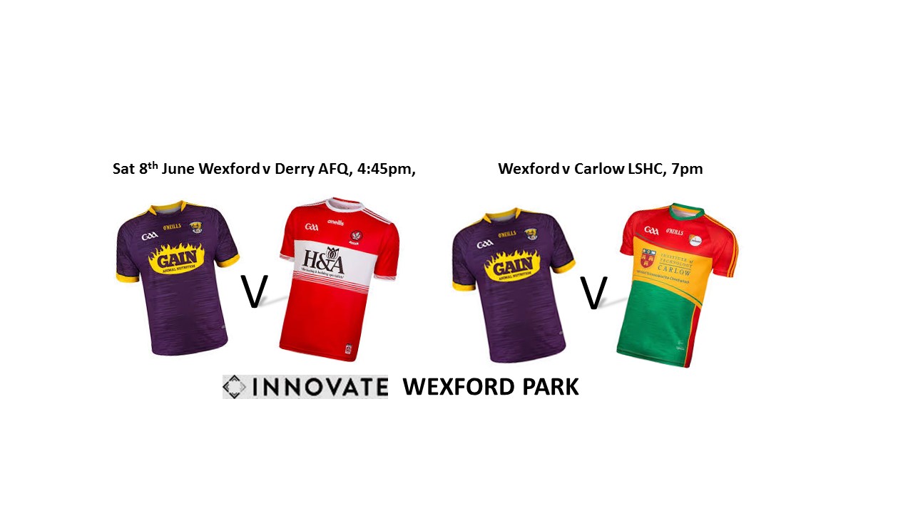 Both Wexford Football and Hurling Teams named for Big Double Header in The Park