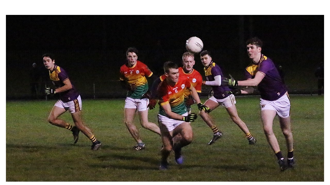 A Hard fought and well-deserved Leinster Championship win tonight for Wexford U-20 Footballers against Carlow, Wexford 3-8, Carlow 2-9