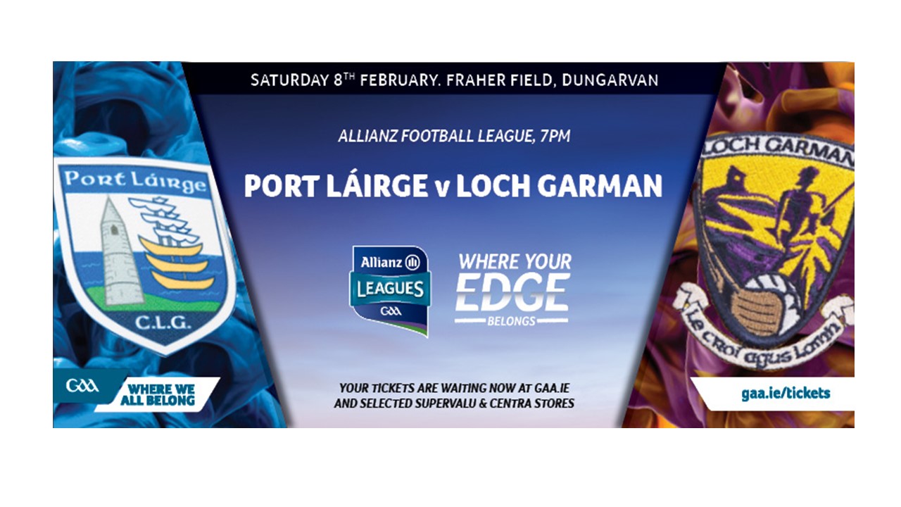 Wexford Footballers now turn attention to Waterford in this Saturday’s Allianz Football League Round 3 clash in Dungarvan