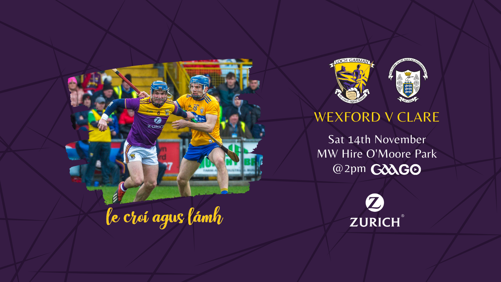 Wexford draw Clare in Rd 2 of the Hurling Qualifiers