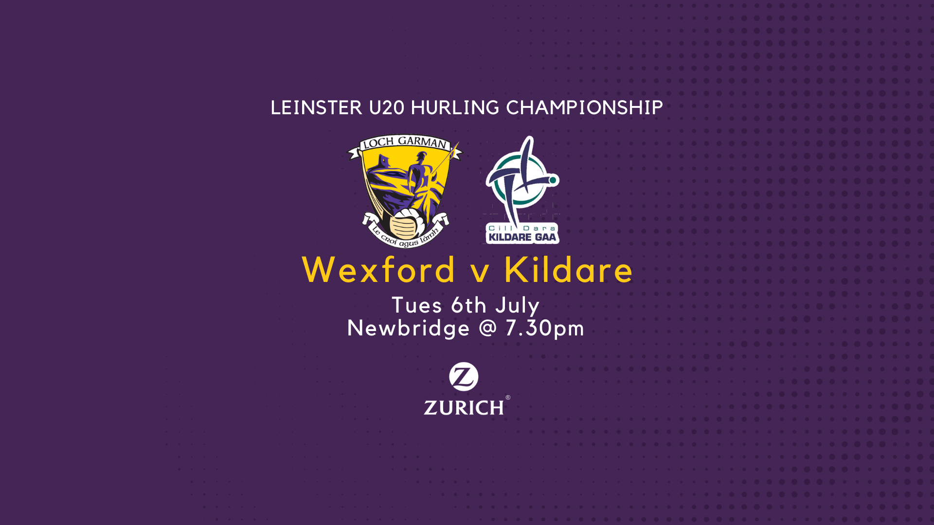 Wexford v Kildare Leinster U20 Hurling – Ticket Information