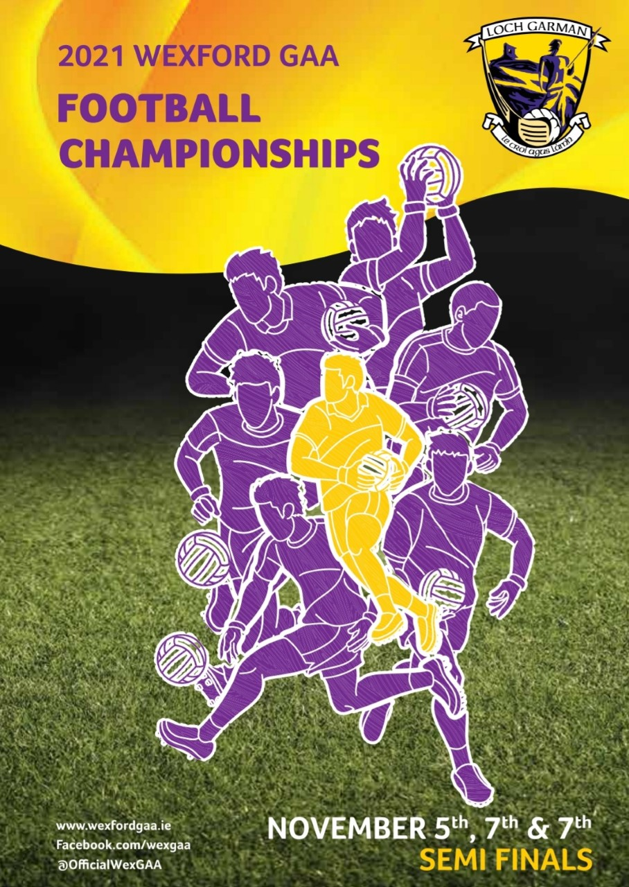 Wexford GAA Club championship Football Semi Finals online Programme: Download here