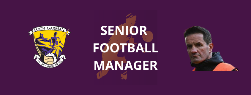 Senior Football Manager Announcement